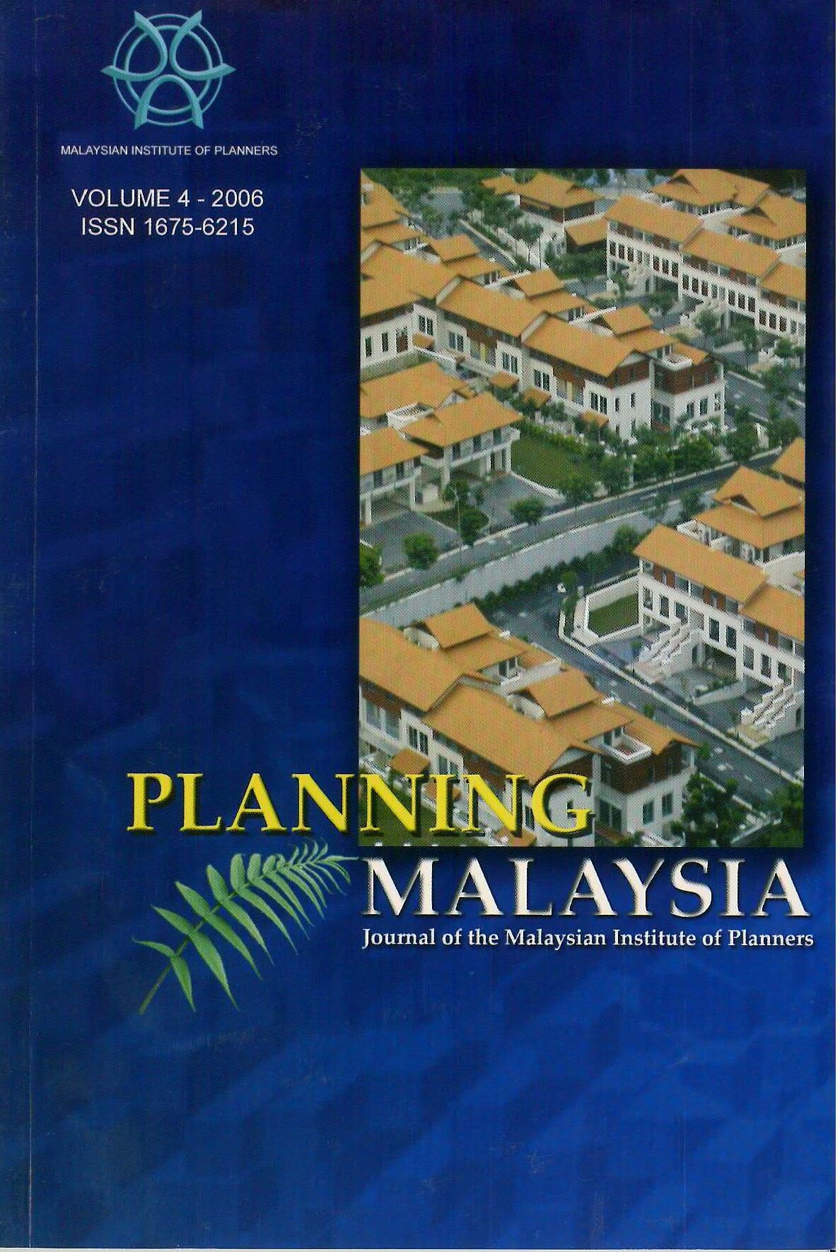 Planning Malaysia Journal [Volume 4]